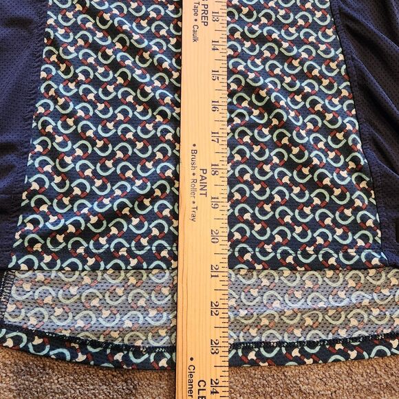 Kerrits Women's 1/4 Zip Shirt -Horse Equestrian Active- Blue Patterned Small - Picture 8 of 10